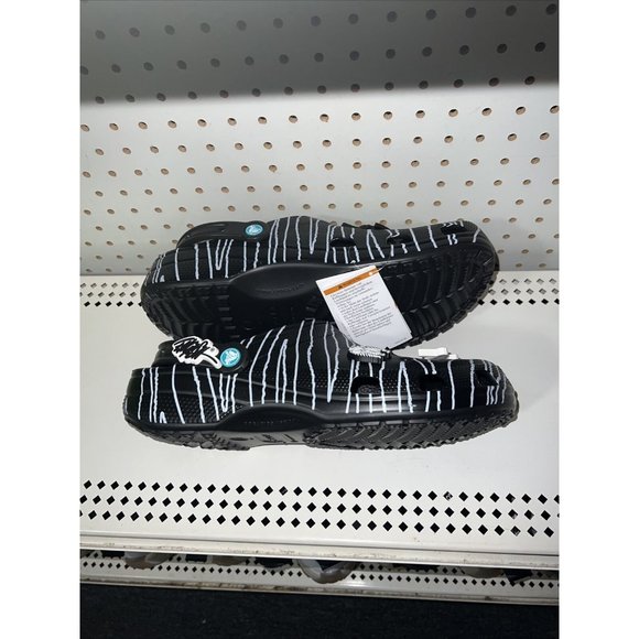 Crocs Ron English Party Animals Classic Slip On Clogs Mens Size 11 Zebra Black main image 7